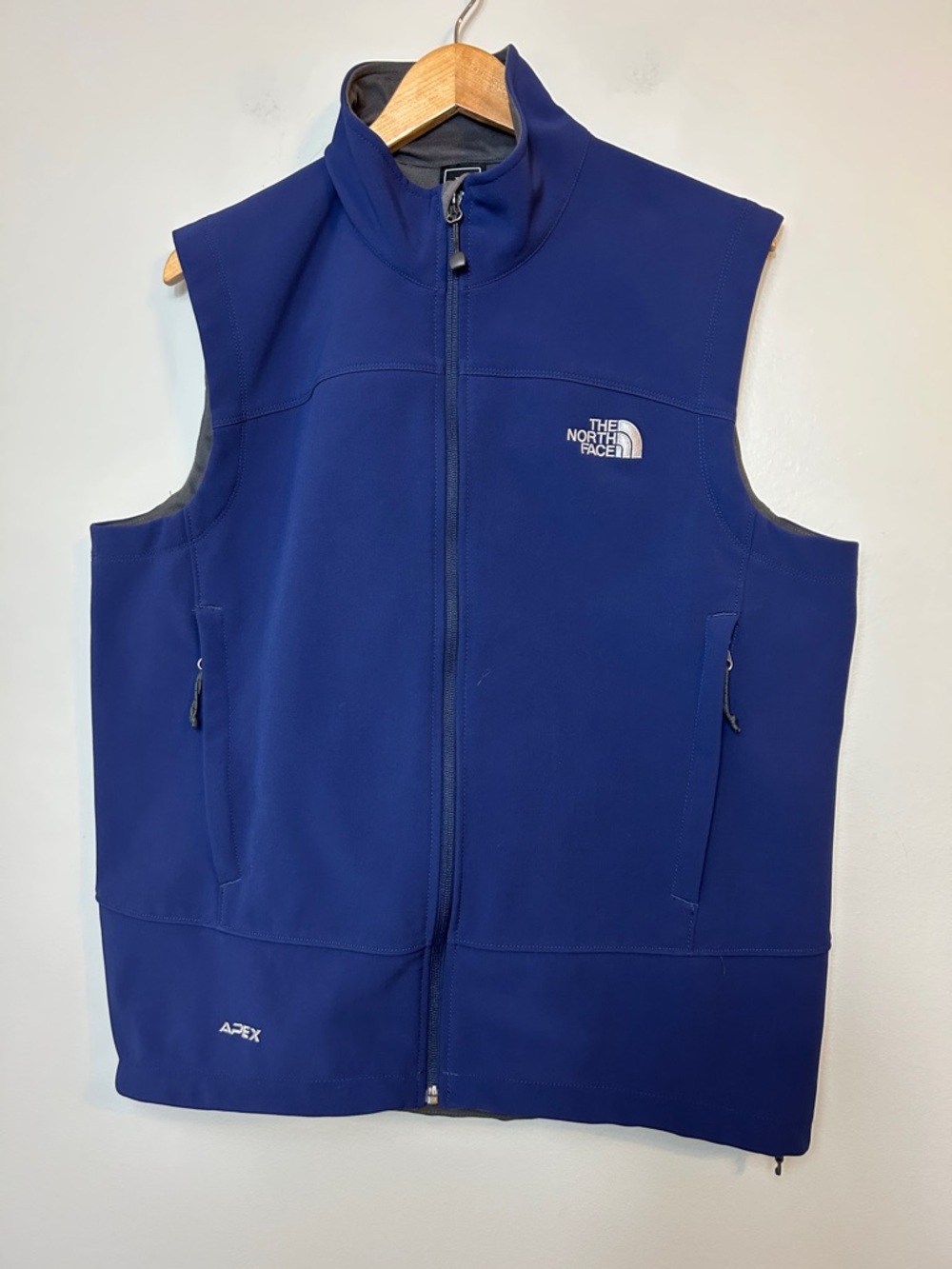 North Face Apex Blue Vest Large